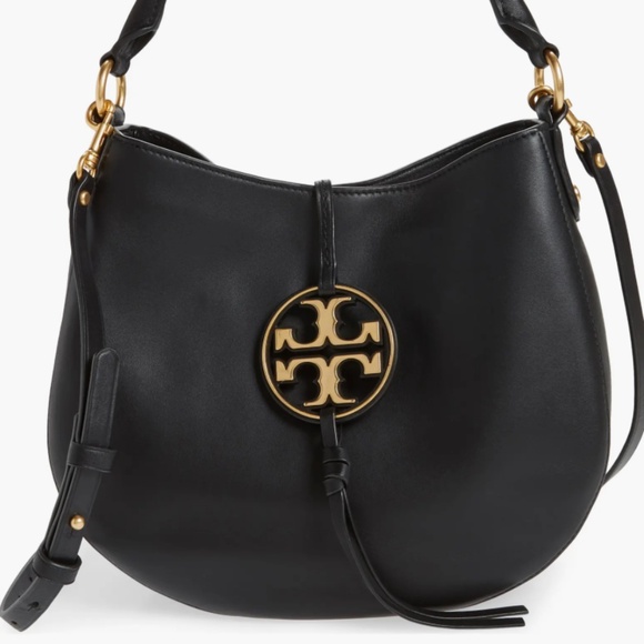 Tory Burch Mini Miller Leather Hobo Bag - Picture 1 of 11